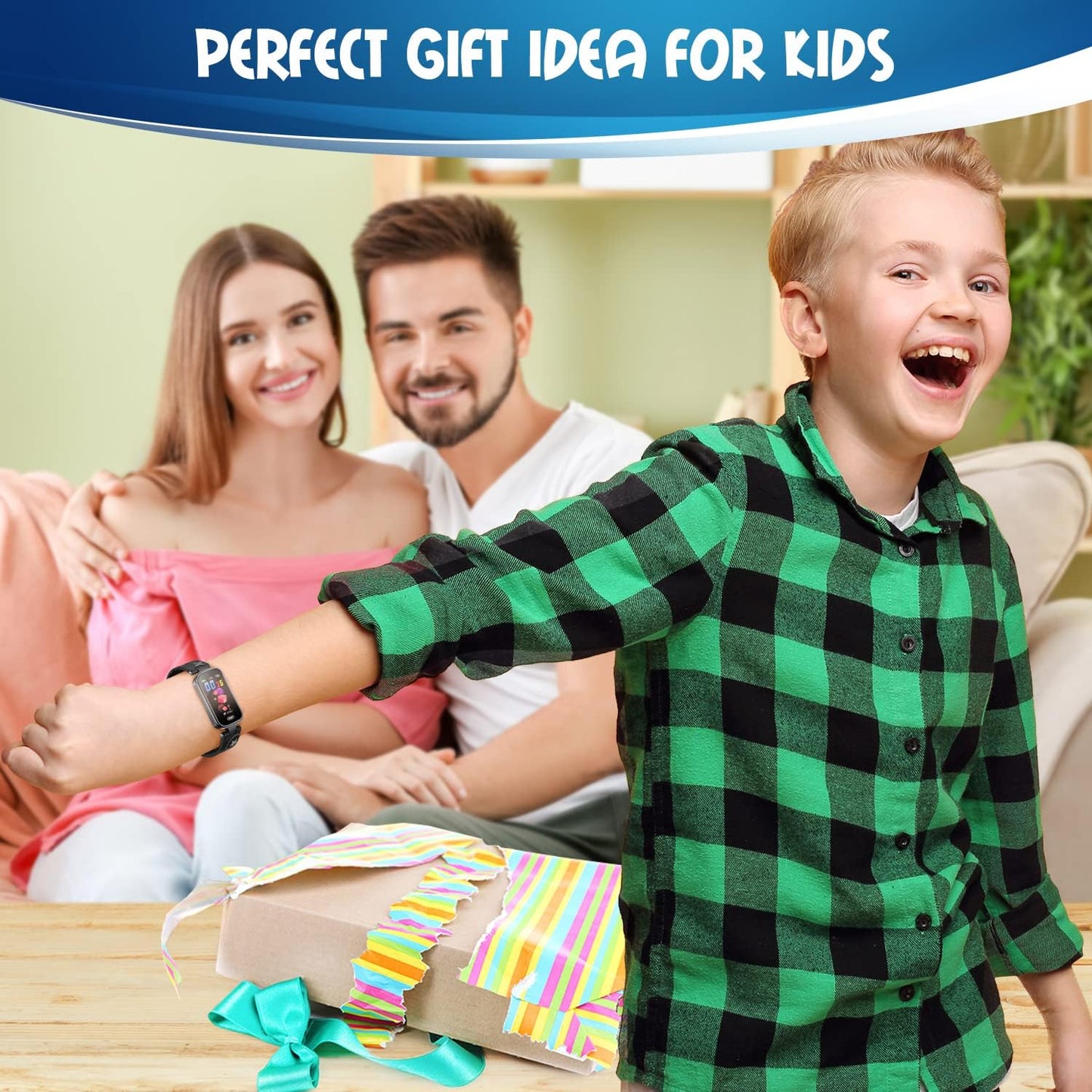 Kids Fitness Tracker for Age 5-16，2022 Upgraded Tracker Kids Watch，Waterproof Watch for Kids with Pedometer，Sleep Monitor & Calorie Counter，Fitness Watch for Kids Girls Boys Teen