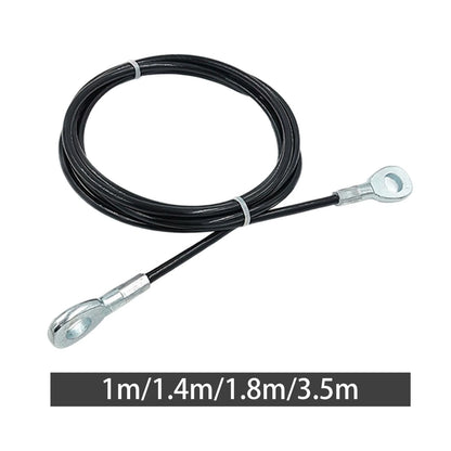 1M/1.4M/1.8M/3.5M Home Gym Cable 5Mm Steel Wire Rope Lifting Equipment Fitness Extension Cable for Lifting Training Pulley