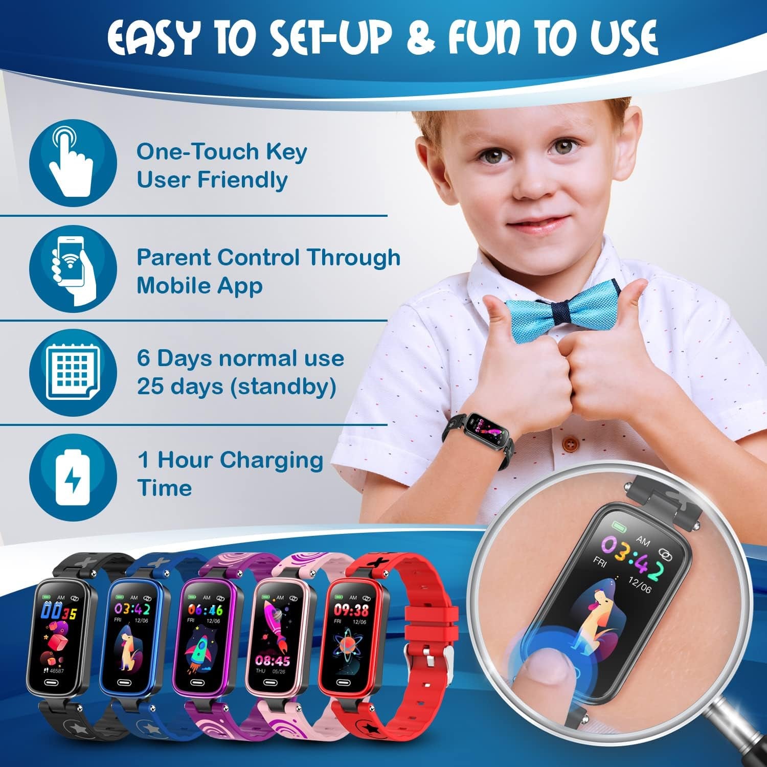 Kids Fitness Tracker for Age 5-16，2022 Upgraded Tracker Kids Watch，Waterproof Watch for Kids with Pedometer，Sleep Monitor & Calorie Counter，Fitness Watch for Kids Girls Boys Teen