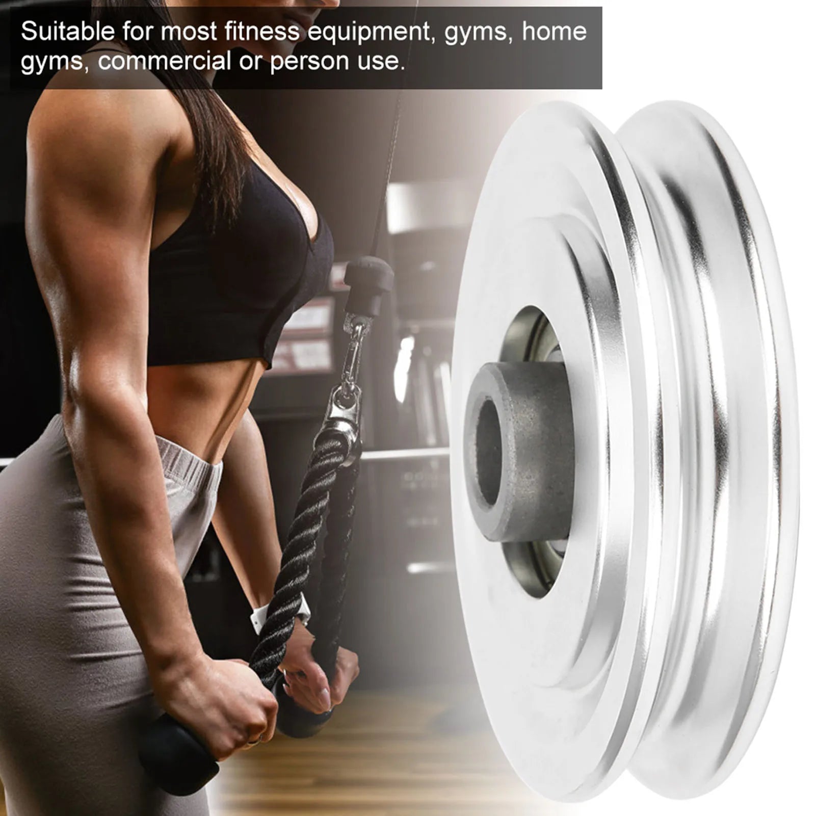 Aluminium Alloy Pulley Strength Training Exercise Hardware Fitness Equipment Accessories70Mm Diameter