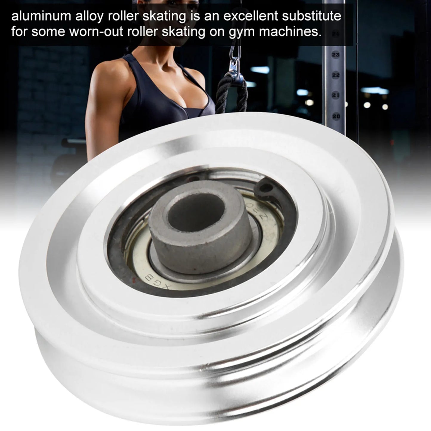 Aluminium Alloy Pulley Strength Training Exercise Hardware Fitness Equipment Accessories70Mm Diameter
