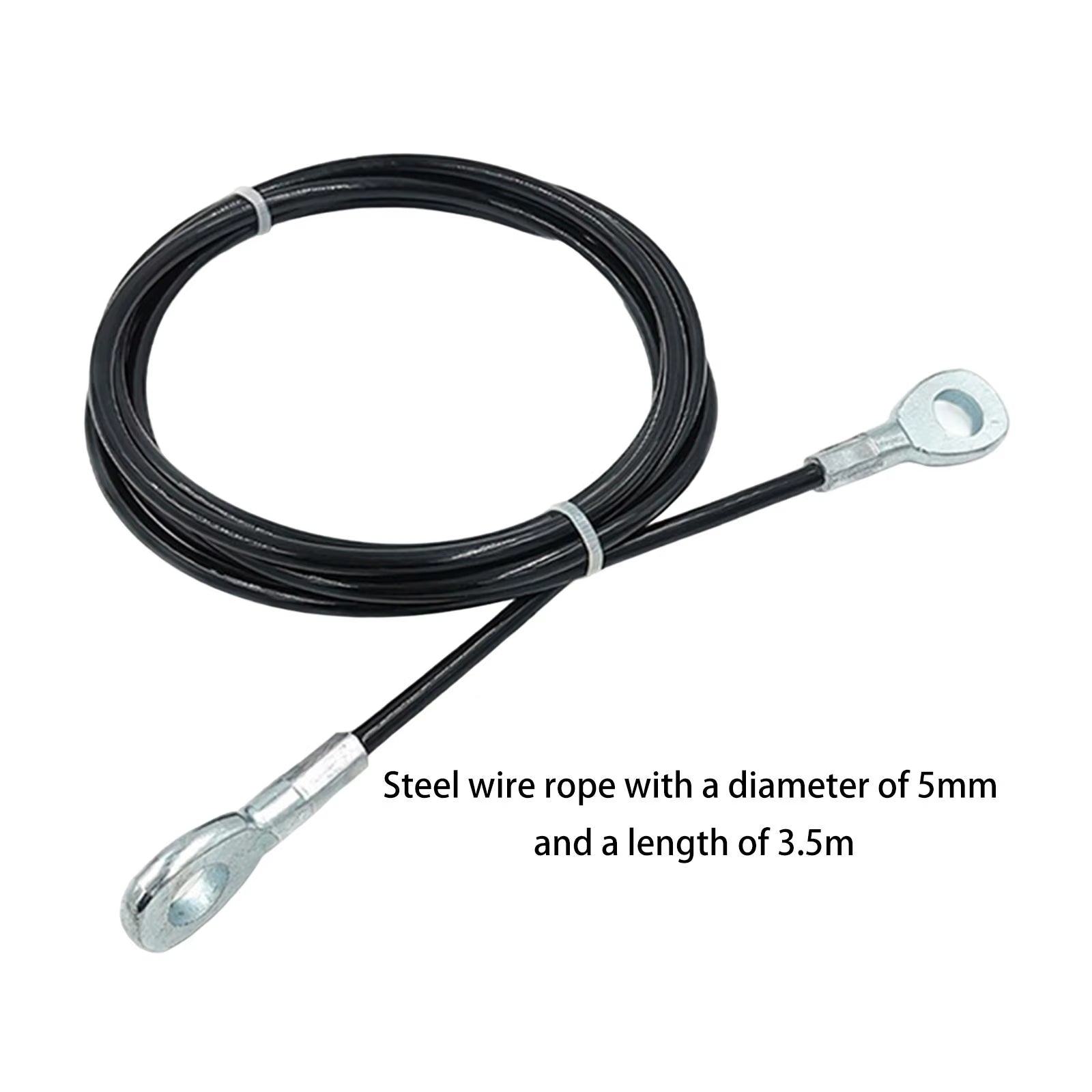 1M/1.4M/1.8M/3.5M Home Gym Cable 5Mm Steel Wire Rope Lifting Equipment Fitness Extension Cable for Lifting Training Pulley
